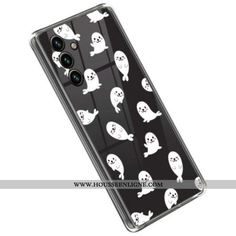 Coque Samsung Galaxy A14 5G / A14 Transparente Loups de Mer