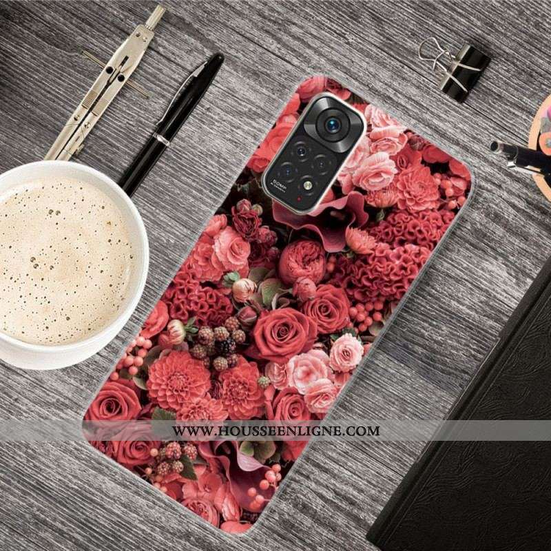 Coque Xiaomi Redmi Note 11 Pro / Note 11 Pro 5G Fleurs Intenses
