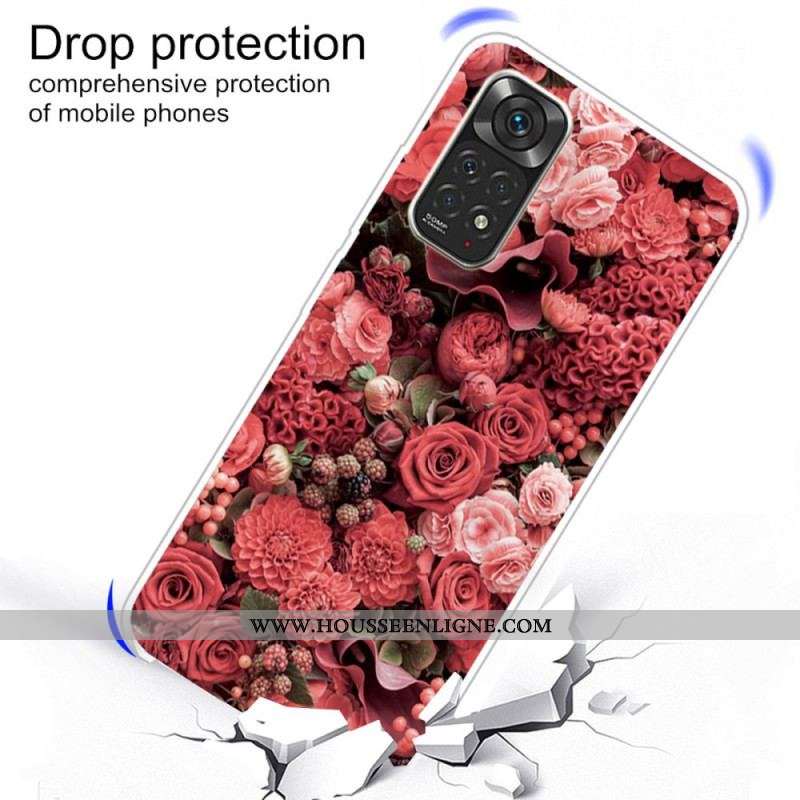 Coque Xiaomi Redmi Note 11 Pro / Note 11 Pro 5G Fleurs Intenses