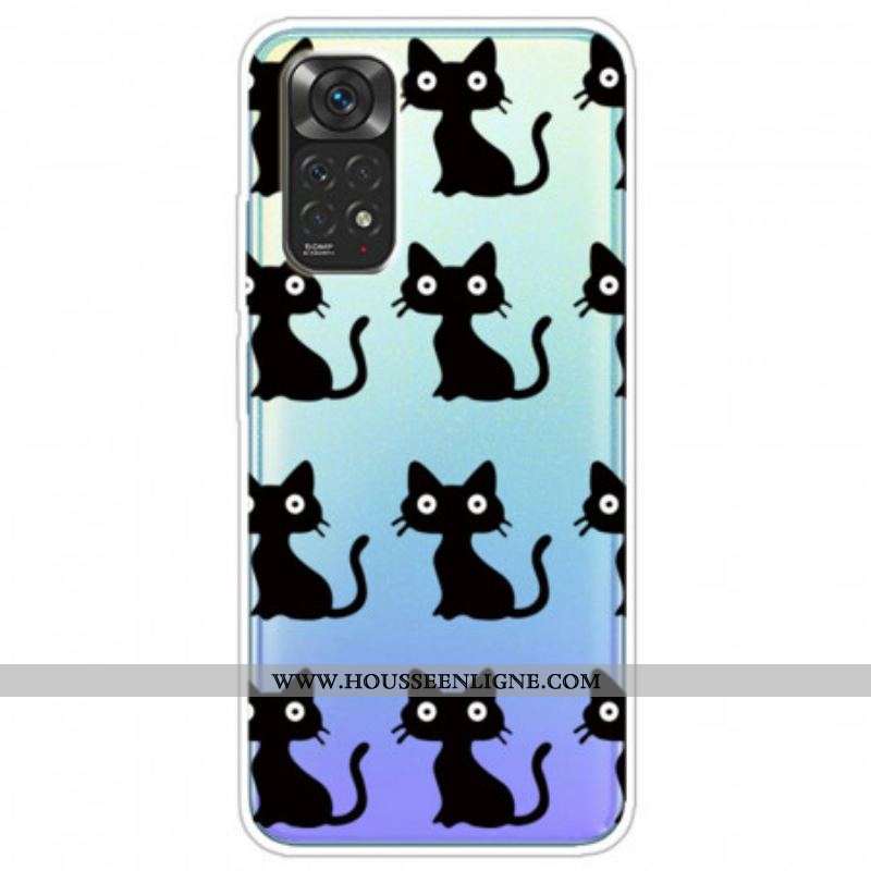 Coque Xiaomi Redmi Note 11 Pro / Note 11 Pro 5G Multiples Chats Noirs