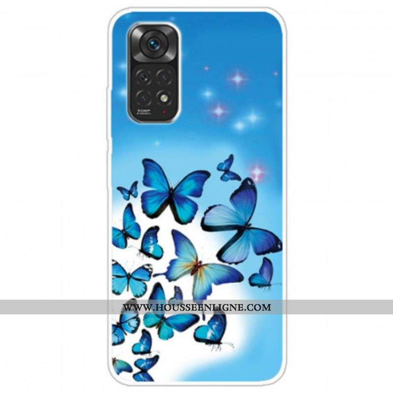 Coque Xiaomi Redmi Note 11 Pro / Note 11 Pro 5G Papillons Bleus