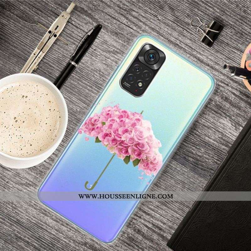 Coque Xiaomi Redmi Note 11 Pro / Note 11 Pro 5G Parapluie en Roses
