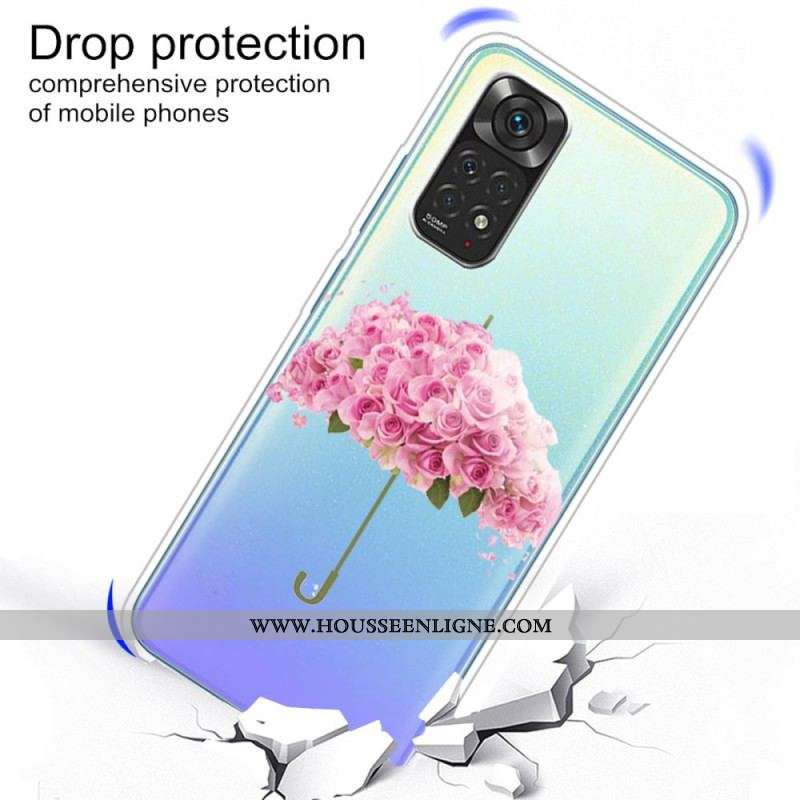 Coque Xiaomi Redmi Note 11 Pro / Note 11 Pro 5G Parapluie en Roses