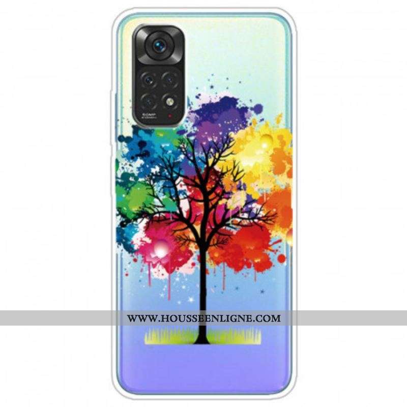 Coque Xiaomi Redmi Note 11 Pro / Note 11 Pro 5G Transparente Arbre Aquarelle