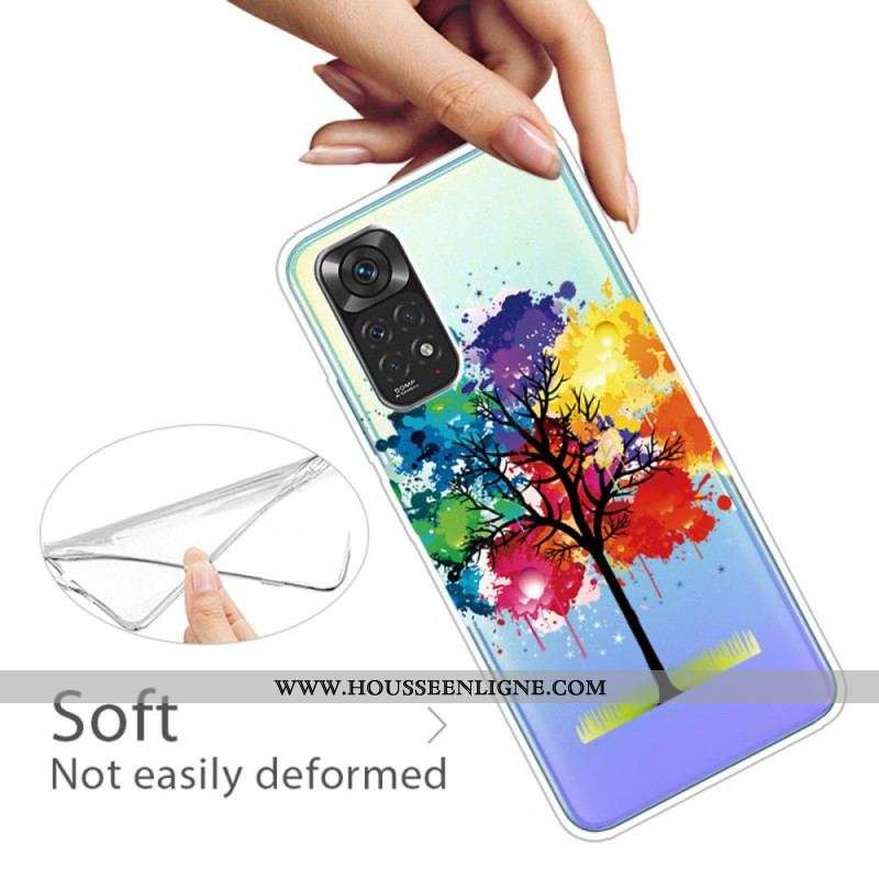 Coque Xiaomi Redmi Note 11 Pro / Note 11 Pro 5G Transparente Arbre Aquarelle