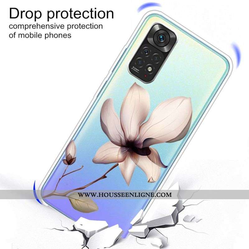 Coque Xiaomi Redmi Note 11 Pro / Note 11 Pro 5G Transparente Fleur