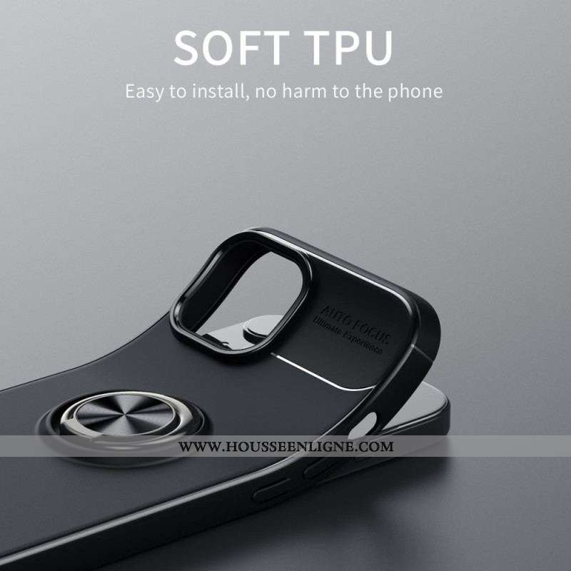 Coque iPhone 15 Plus Anneau Rotatif