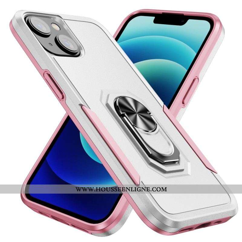 Coque iPhone 15 Plus Anneau-Support Bicolore