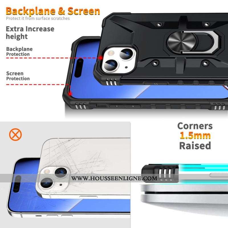 Coque iPhone 15 Plus Anneau-Support Magnétique