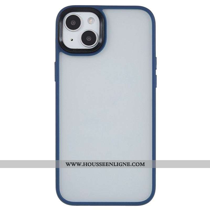 Coque iPhone 15 Plus Dos Acrylique et Rebords Silicone