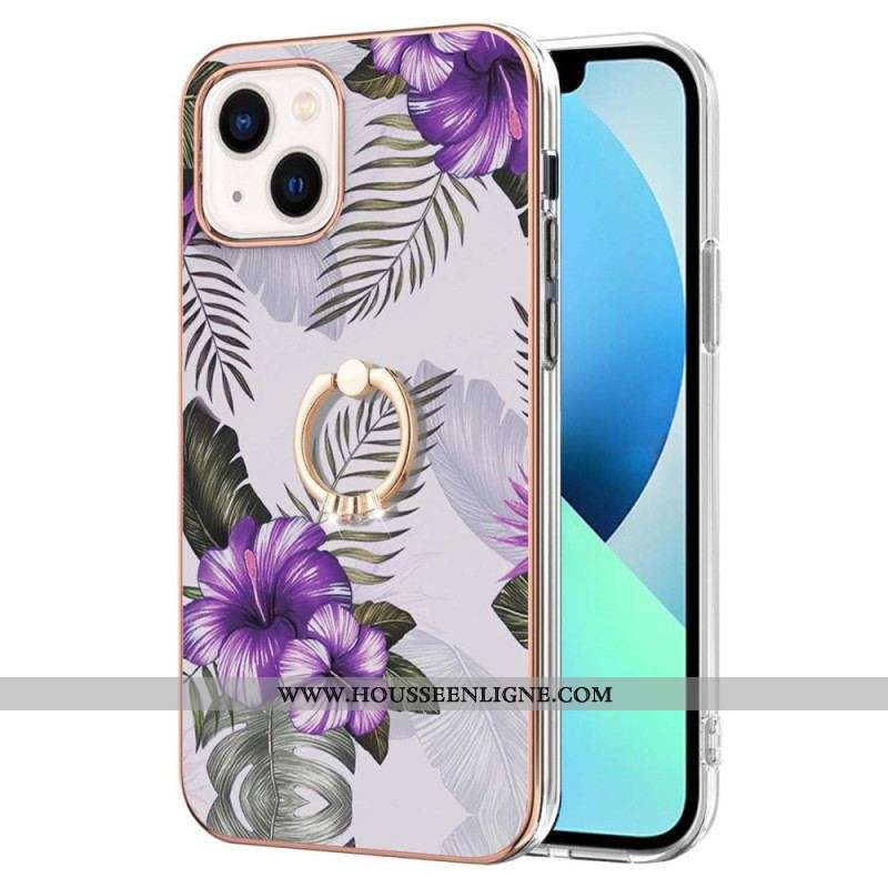 Coque iPhone 15 Plus Fleurs Anneau-Support