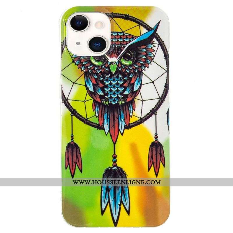 Coque iPhone 15 Plus Fluorescente Attrape Rêves