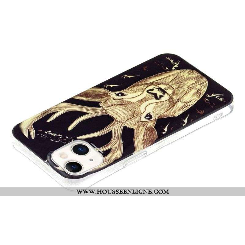 Coque iPhone 15 Plus Fluorescente Cerf