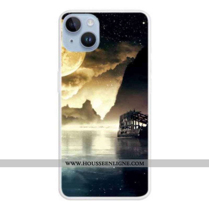 Coque iPhone 15 Plus Pleine Lune