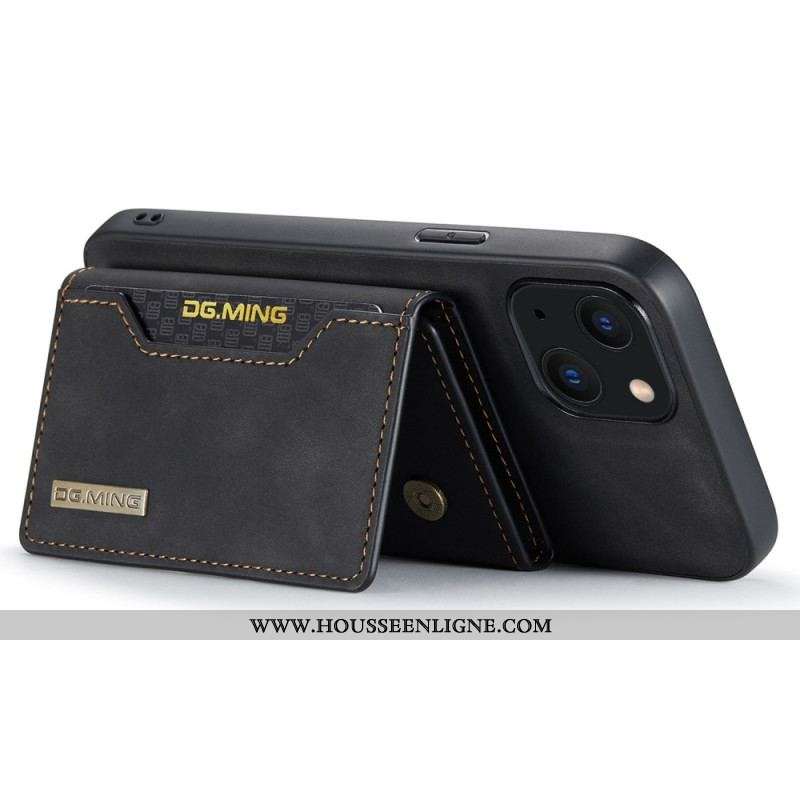 Coque iPhone 15 Plus Porte-Cartes Détachable DG.MING