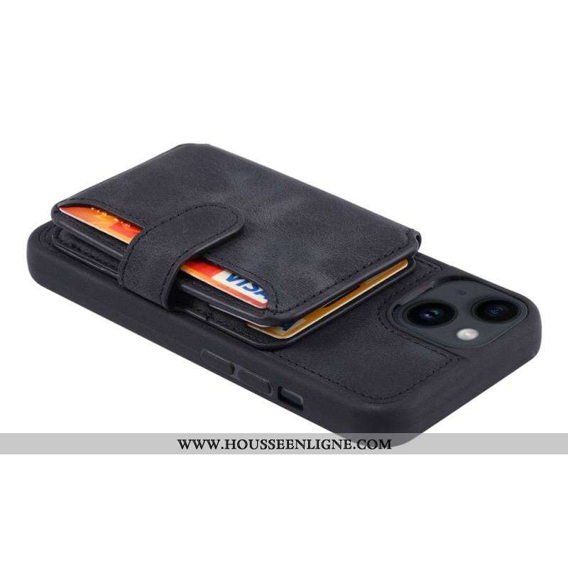 Coque iPhone 15 Plus Porte-Cartes RFID Support