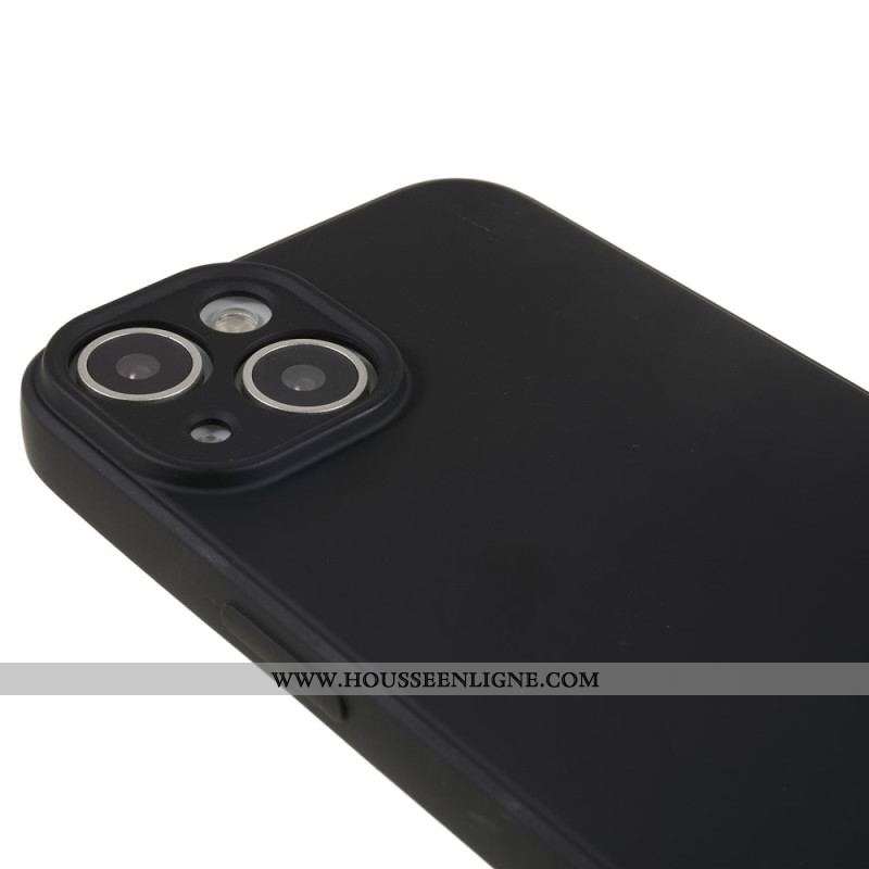 Coque iPhone 15 Plus Silicone Pastel et Microfibre