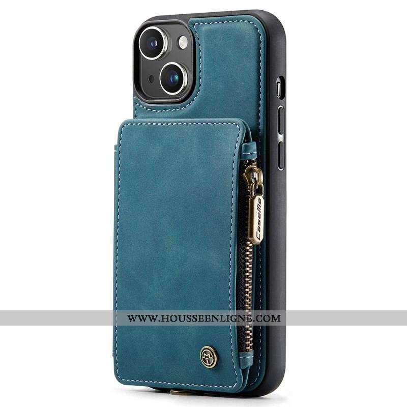 Coque iPhone 15 Plus Style Portefeuille CASEME
