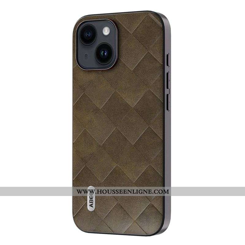 Coque iPhone 15 Plus Style Tissé ABEEL
