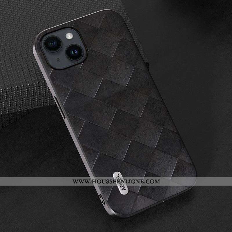 Coque iPhone 15 Plus Style Tissé ABEEL