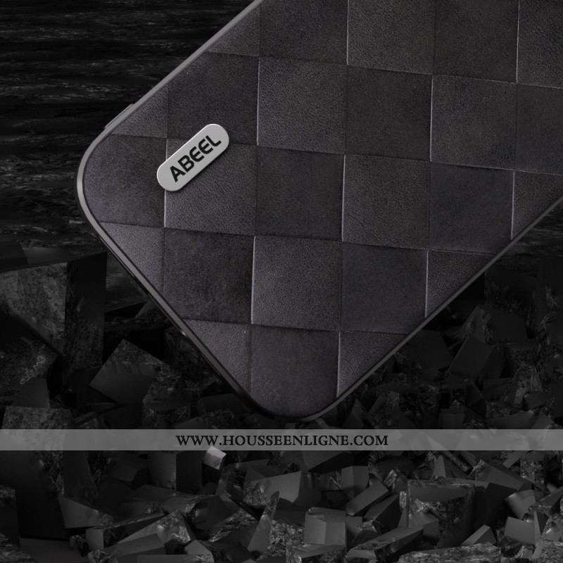 Coque iPhone 15 Plus Style Tissé ABEEL