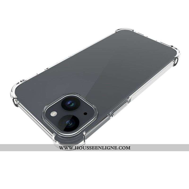 Coque iPhone 15 Plus Transparente Coins Renforcés