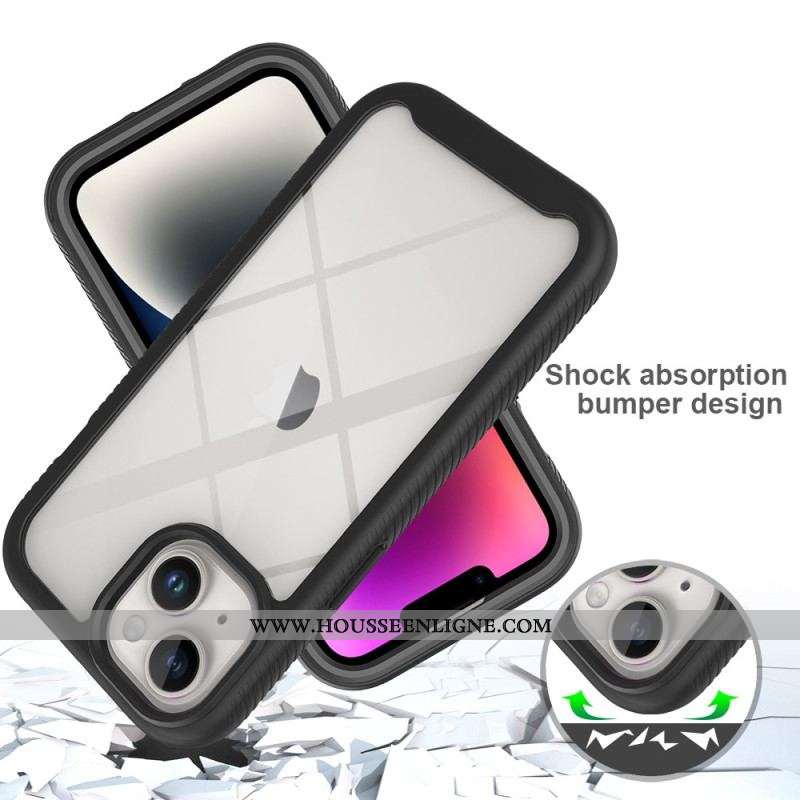 Coque iPhone 15 Plus Transparente avec Film pour Écran
