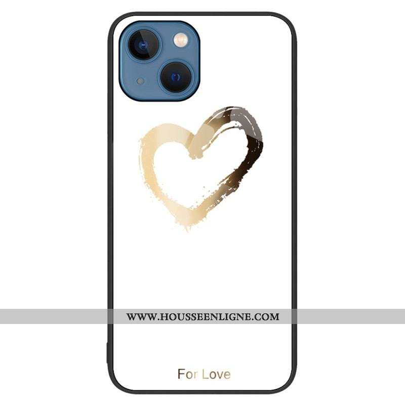 Coque iPhone 15 Plus Verre Trempé Coeur