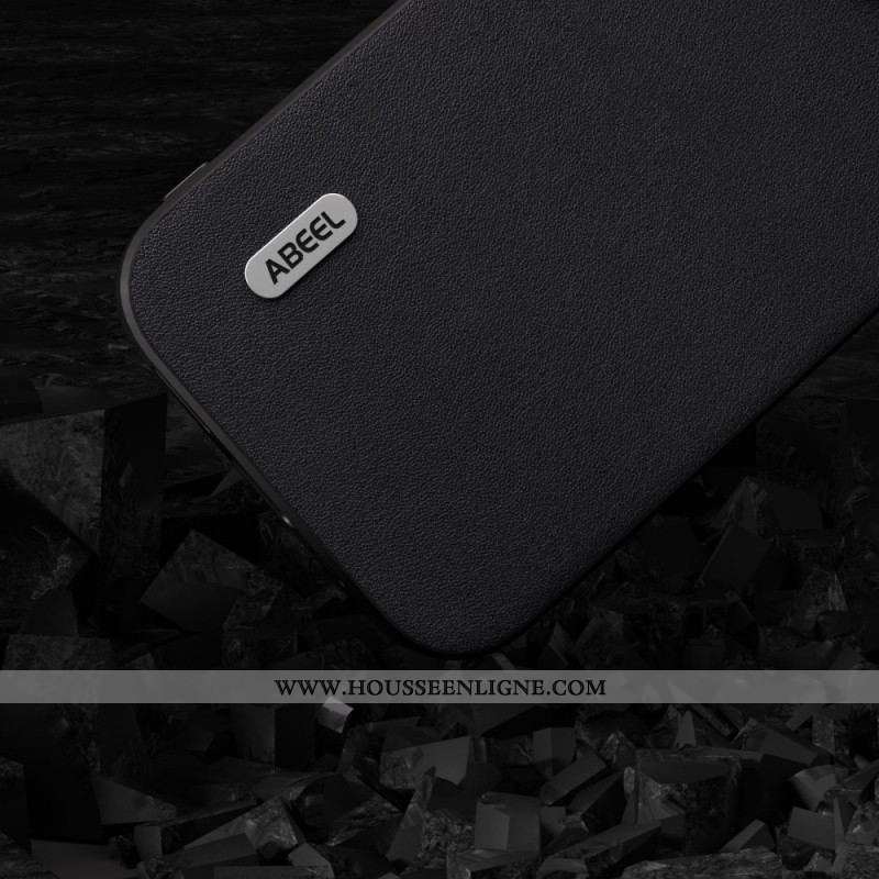Coque iPhone 15 Plus Vrai Cuir Nappa ABEEL