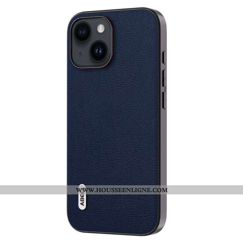 Coque iPhone 15 Plus Véritable Cuir ABEEL