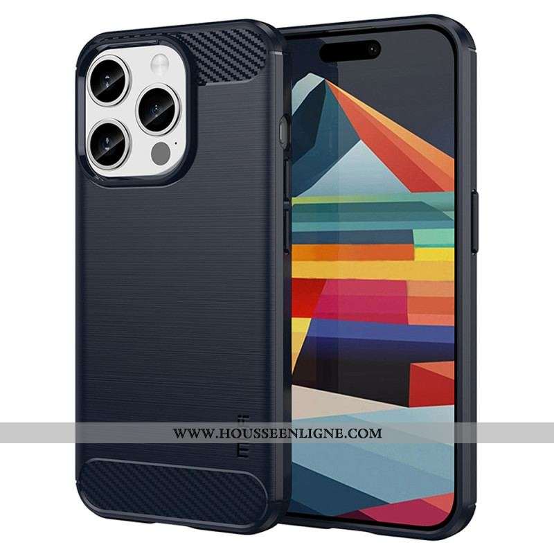 Coque iPhone 15 Pro Fibre Carbone Brossée MOFI