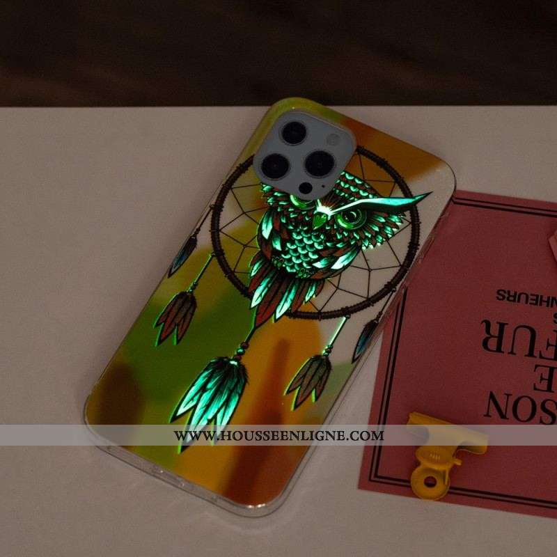 Coque iPhone 15 Pro Fluorescente Attrape Rêves