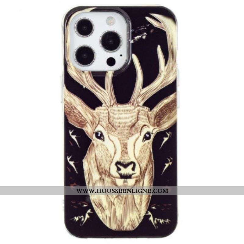 Coque iPhone 15 Pro Fluorescente Cerf