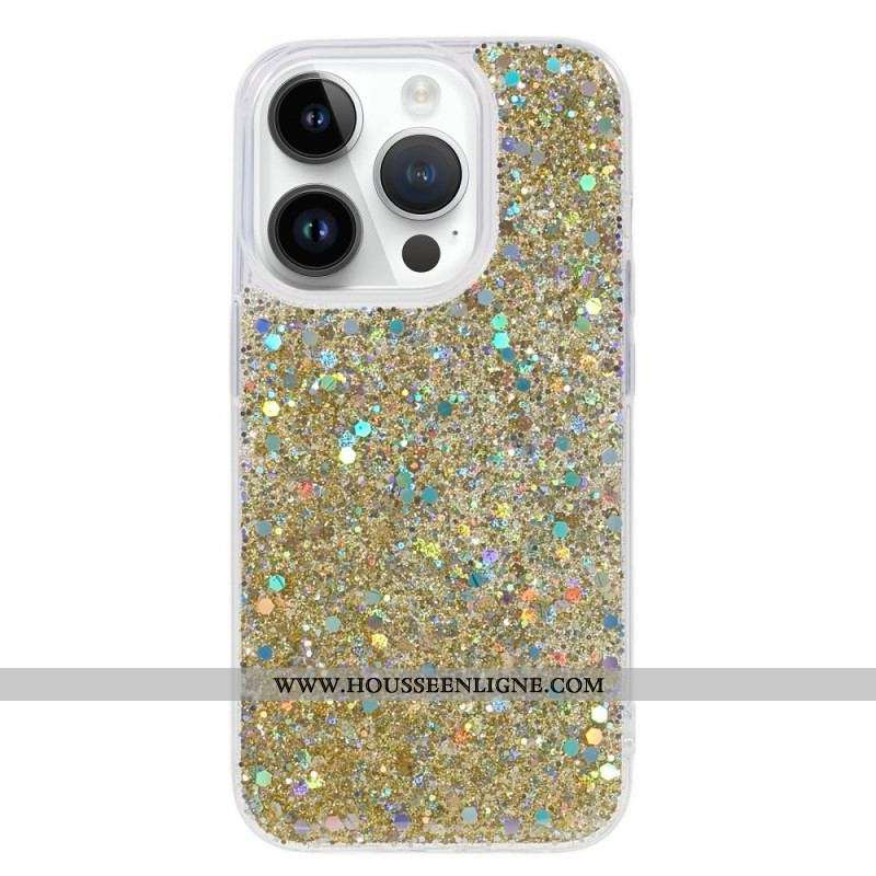 Coque iPhone 15 Pro Juste Paillettes