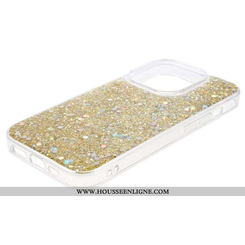 Coque iPhone 15 Pro Juste Paillettes