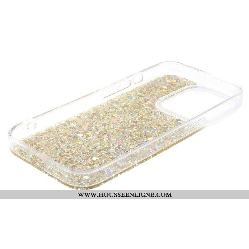 Coque iPhone 15 Pro Juste Paillettes