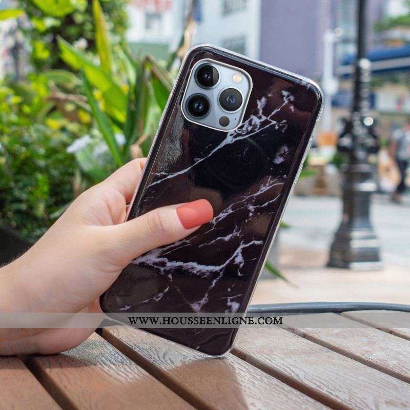 Coque iPhone 15 Pro Marbre Intense