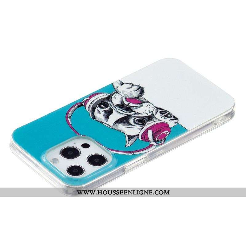 Coque iPhone 15 Pro Max Fluorescente Chien