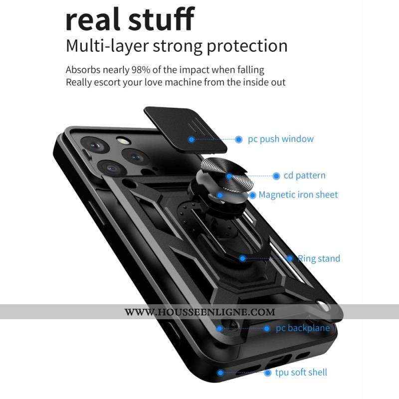 Coque iPhone 15 Pro Max Multi-Fonctionnelle