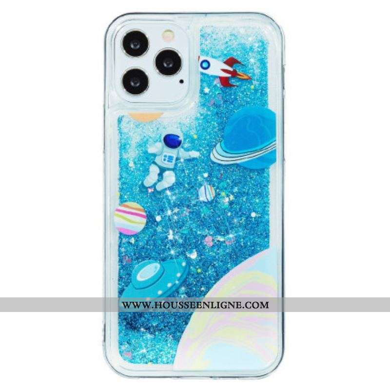 Coque iPhone 15 Pro Max Paillettes Espace
