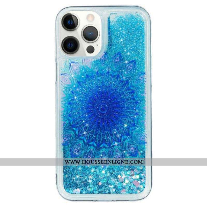 Coque iPhone 15 Pro Max Paillettes Mandala