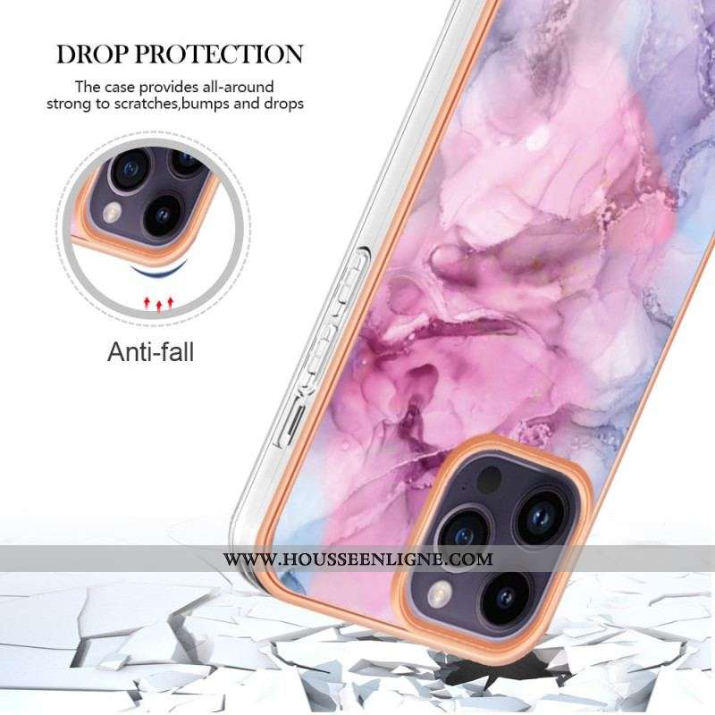 Coque iPhone 15 Pro Max Style Marbré