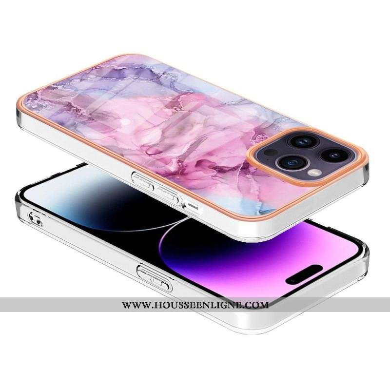 Coque iPhone 15 Pro Max Style Marbré