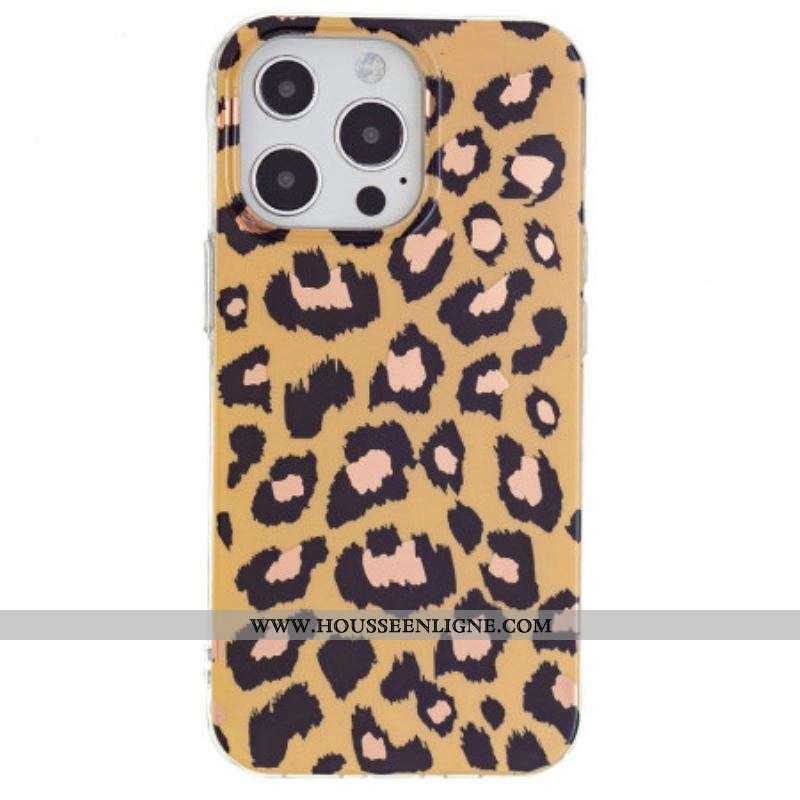 Coque iPhone 15 Pro Motif Léopard