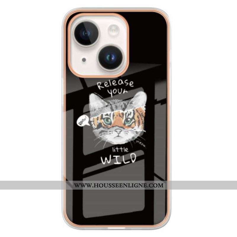 Coque iPhone 15 Pus Chat / Tigre