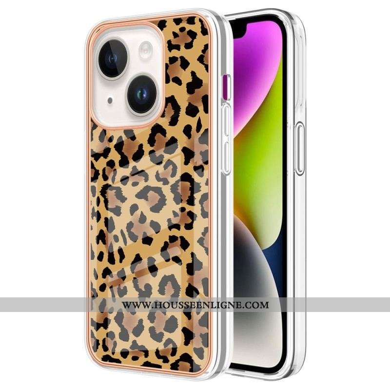Coque iPhone 15 Pus Léopard