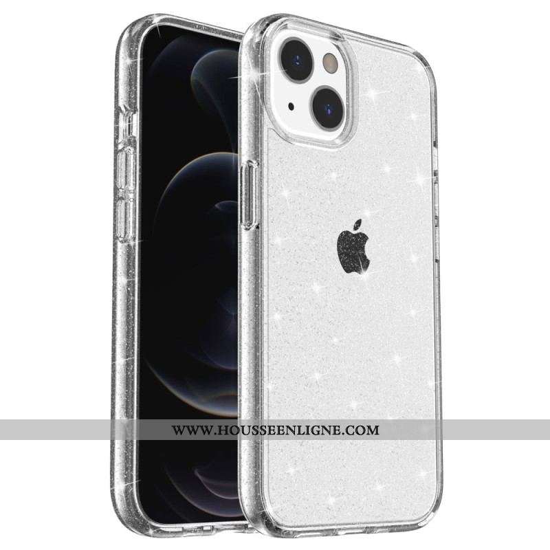 Coque iPhone 15 Transparente Paillettes