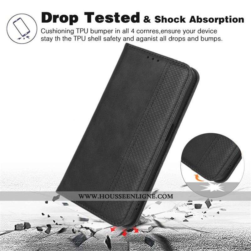 Flip Cover Huawei P60 Pro Style Cuir Stylisé