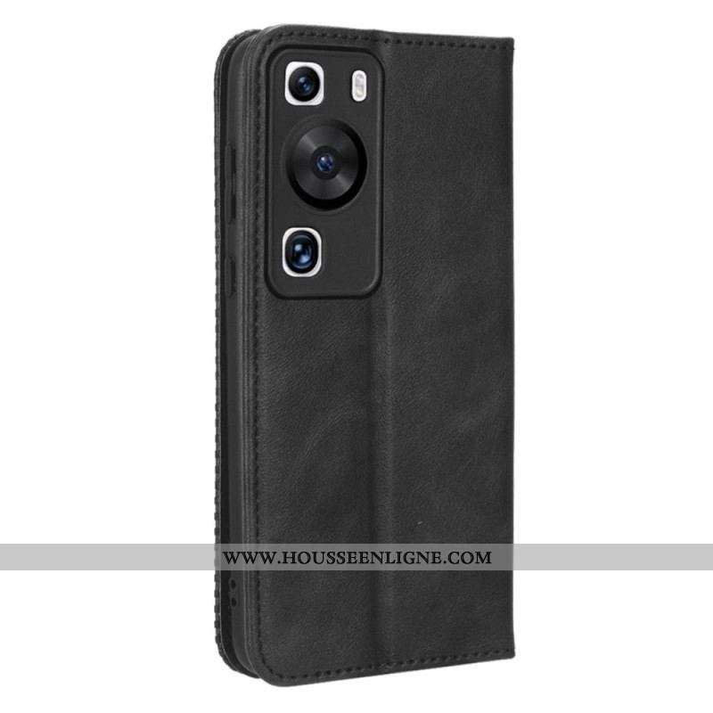 Flip Cover Huawei P60 Pro Style Cuir Stylisé