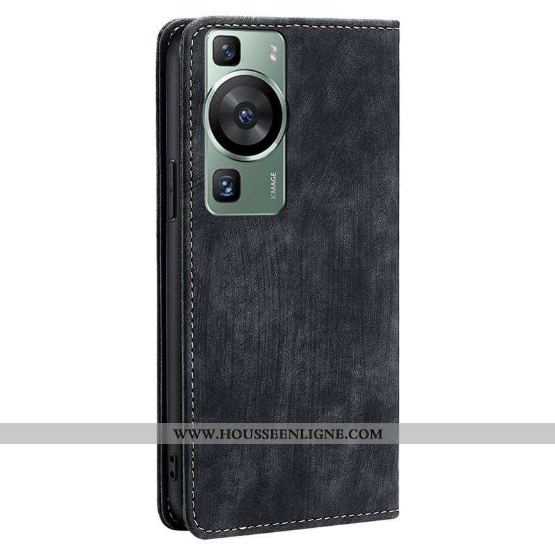 Flip Cover Huawei P60 Pro Série Vintage
